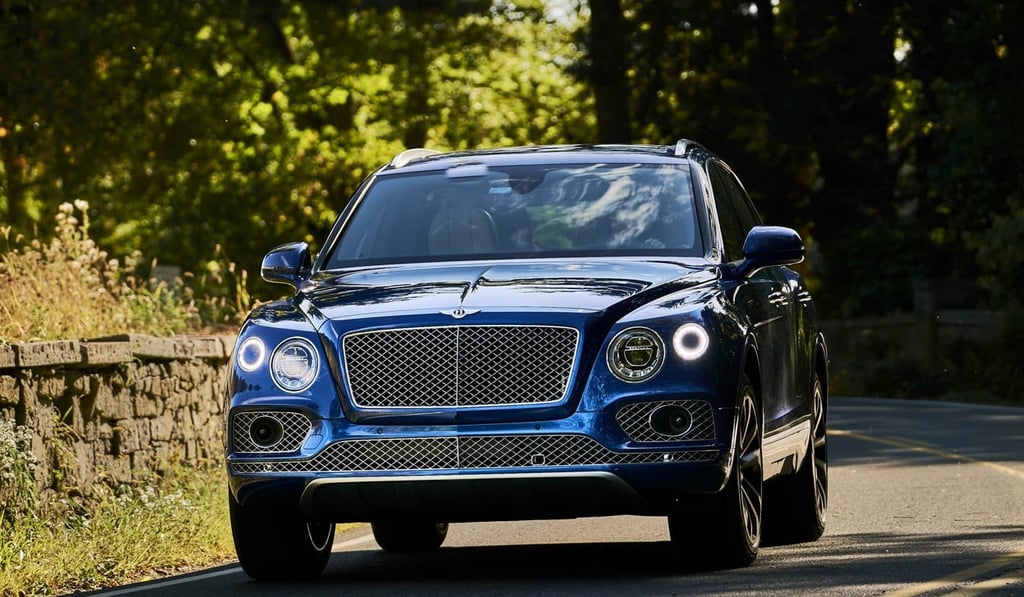 The matrix grille on the Bentley comes in silver, matt black, and two-tone options.