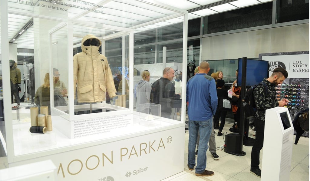 The North Face’s Moon Parka on display in New York. Photo: Getty The North Face’s Moon Parka on display in New York. Photo: Getty