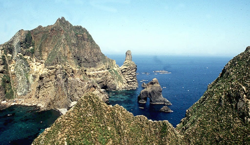 One of the groups of islets that lie halfway between Japan and South Korea in the disputed sea. Photo: AFP