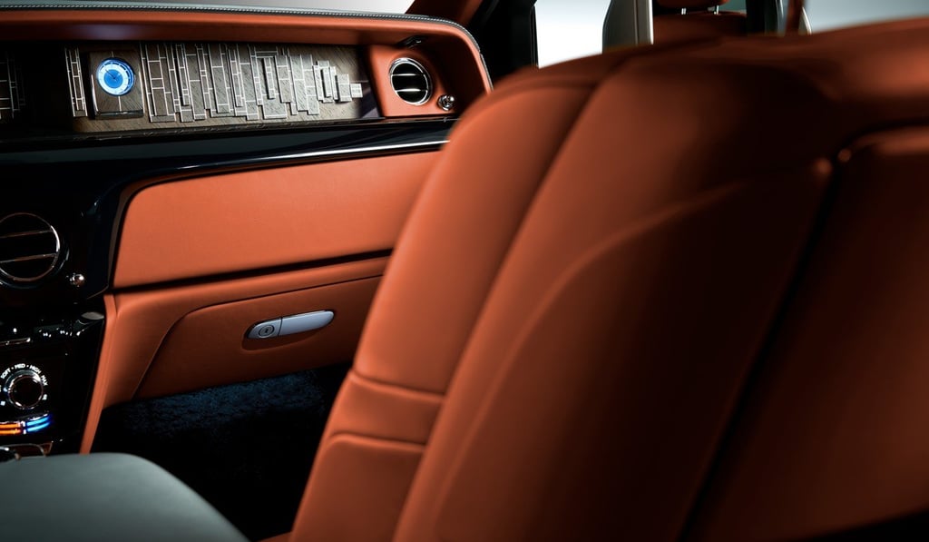 Dashboard in Rolls-Royce Phantom. Dashboard in Rolls-Royce Phantom.