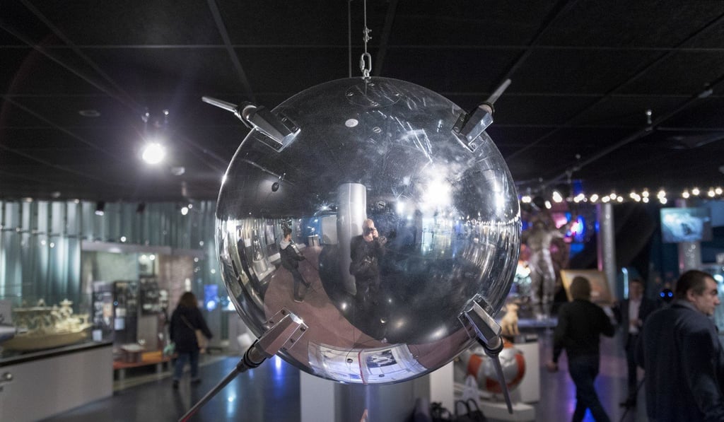 A replica of Sputnik 1 on display at the Museum of Cosmonautics in Moscow, Russia. Photo: AFP A replica of Sputnik 1 on display at the Museum of Cosmonautics in Moscow, Russia. Photo: AFP