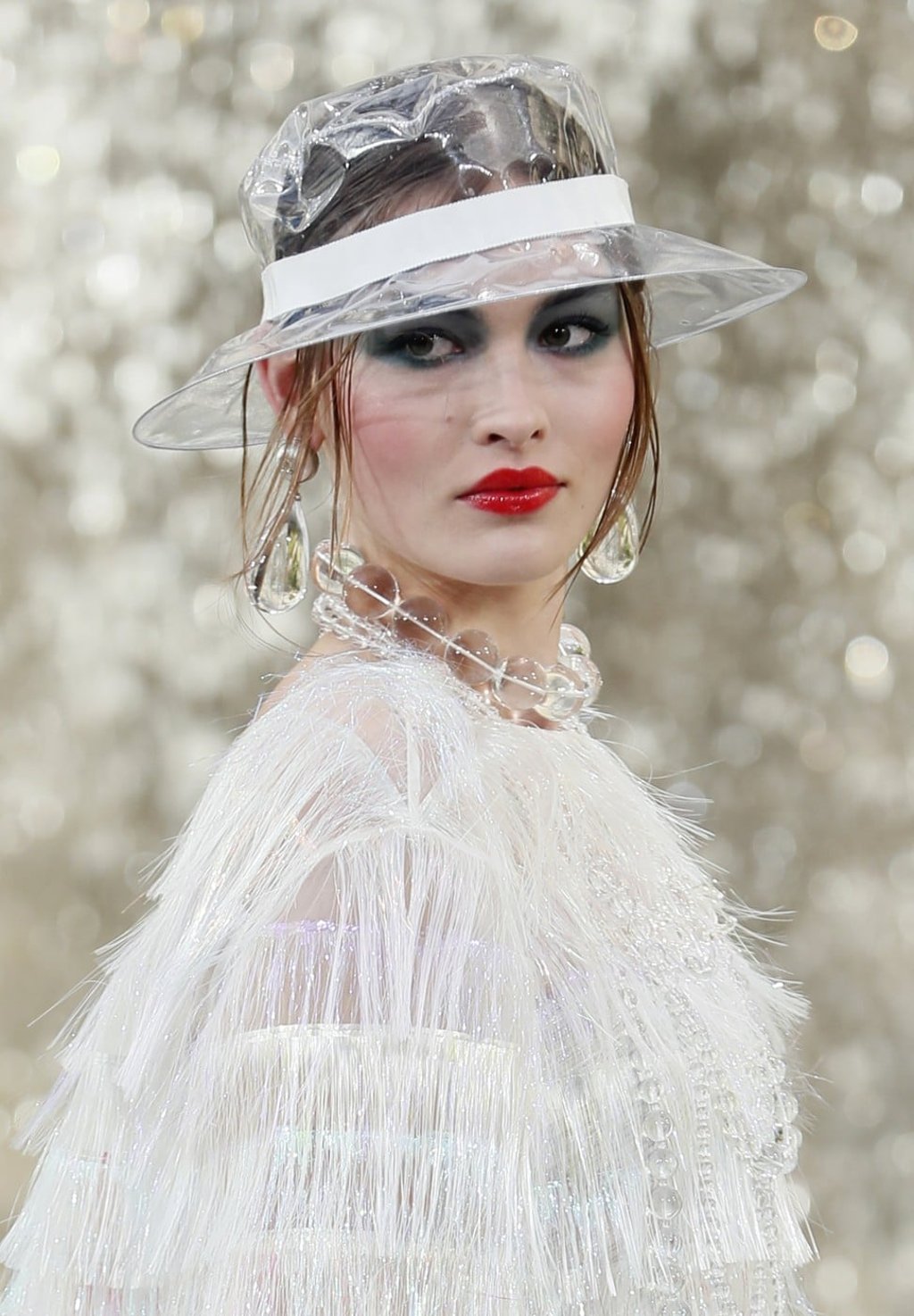 A model presents a creation of Chanel during the fashion week for 2018 spring/summer women's collection in Paris. Photo: EPA