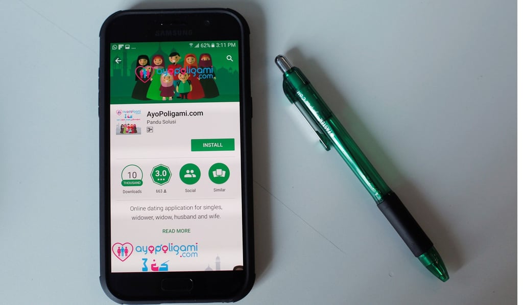 The AyoPoligami dating app offers Indonesians seeking polygamist marriages a way to find each other. Photo: Reuters