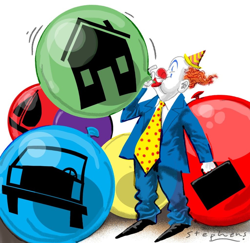 In today’s bubble, central bankers and governments are fools. They can mobilise more resources to become bigger fools. Illustration: Craig Stephens In today’s bubble, central bankers and governments are fools. They can mobilise more resources to become bigger fools. Illustration: Craig Stephens