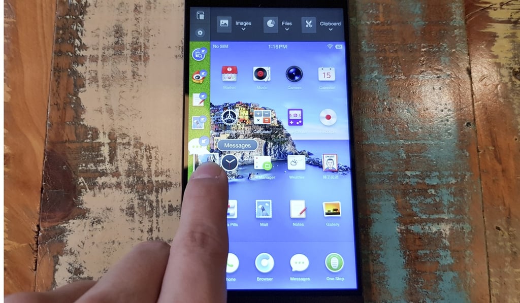 The One Step mode enables a different way to share files from traditional Android devices. Photo: Ben Sin