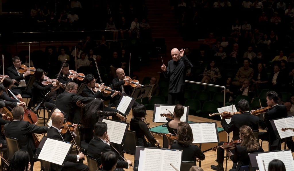 Christoph Eschenbach conducts the Hong Kong Philharmonic Orchestra in a performance of Dvorak’s eighth symphony. Photo: Ka Lam/HK Phil
