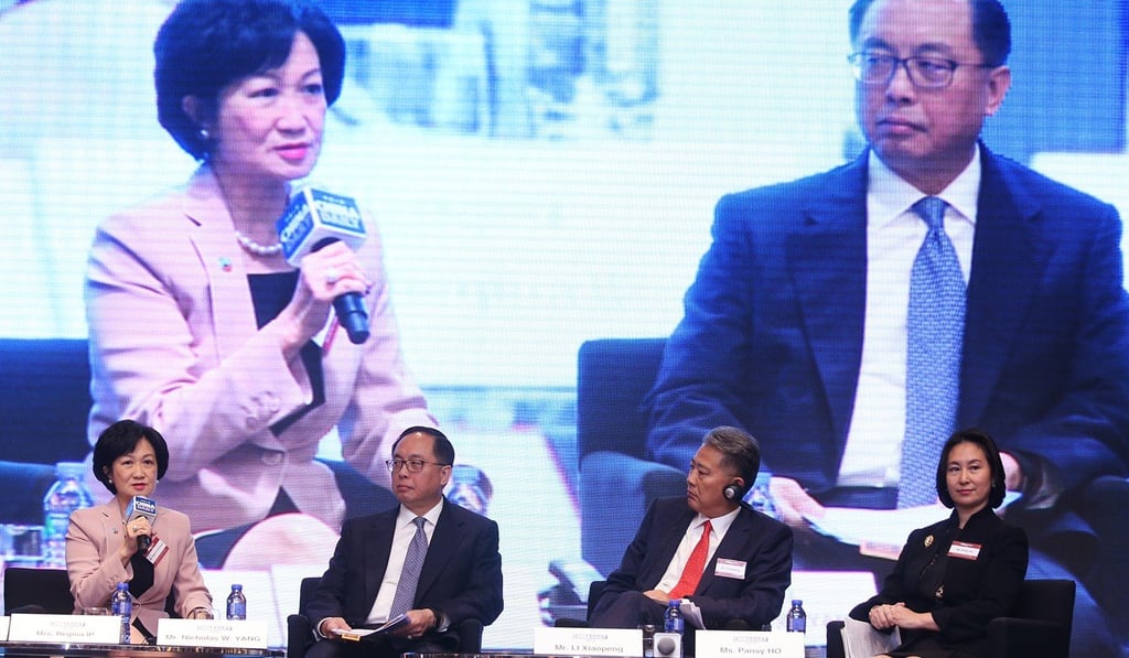 Regina Ip, far left, said a higher level committee needs to be set up with the supervision of a higher ranking official. Photo: K. Y. Cheng