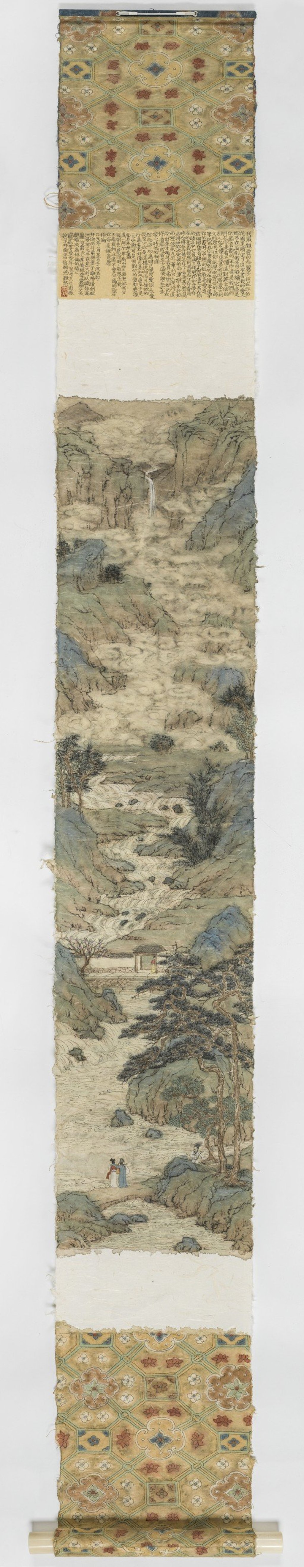 Between Clouds And Water, a scroll by Peng Wei.