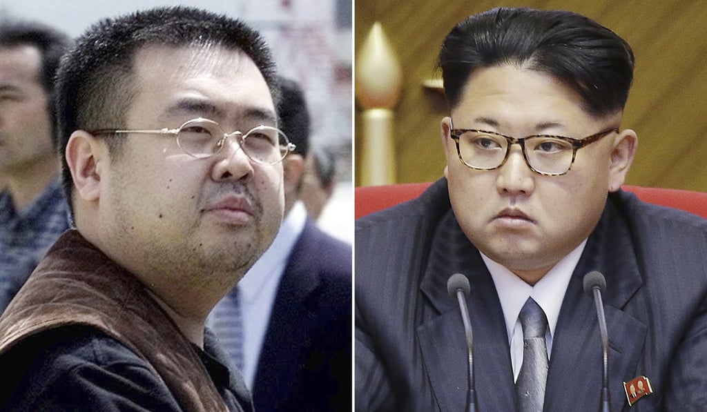 Kim Jong-nam (left) and Kim Jong-un. Pictures: AP