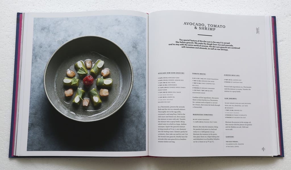 The recipe for avocado, tomato and shrimp from the book.