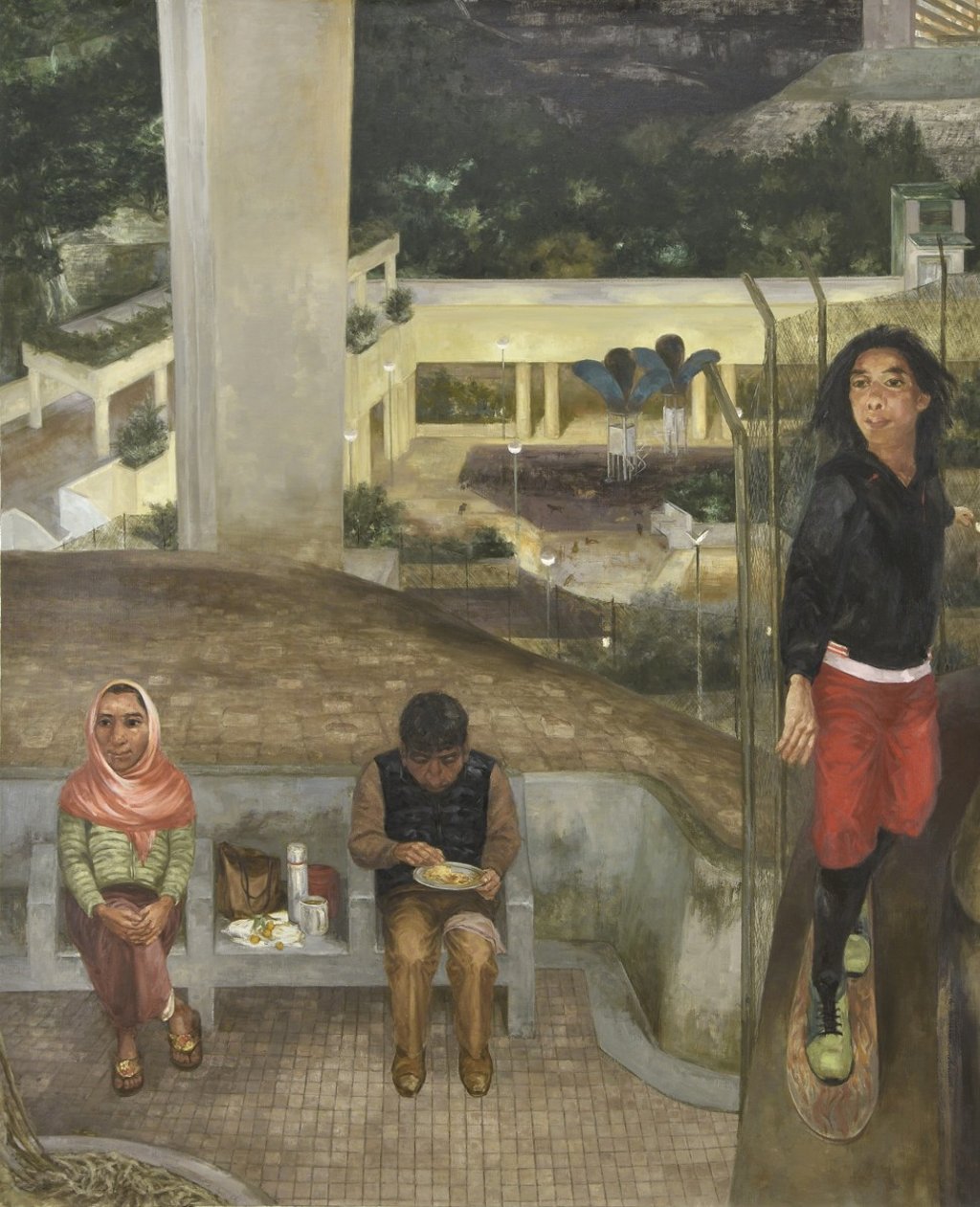 Yeung’s painting Night View.