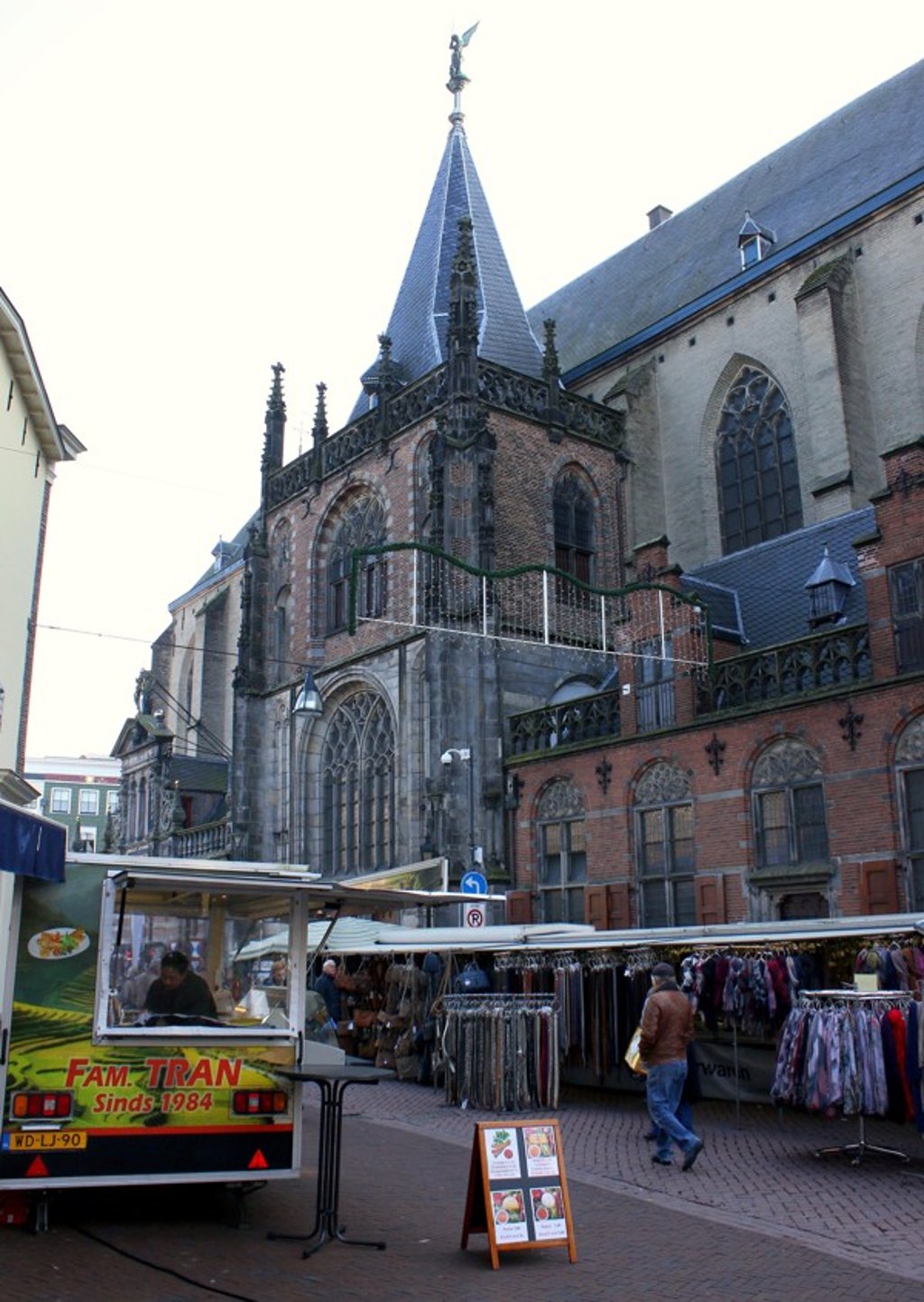 A Vietnamese loempia vendor on Grote Markt Square, in Zwolle, in the Netherlands. Picture: Alamy