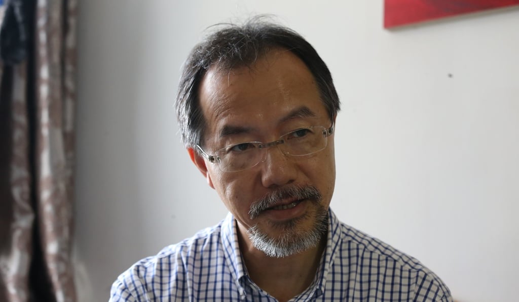 Lawmaker Fernando Cheung speaks about the case of seven-year-old Hong Kong boy Xiao Hiu-chun, who suffers from a rare disease and is seeking subsidised access to an expensive drug on a long-term basis. Photo: Dickson Lee