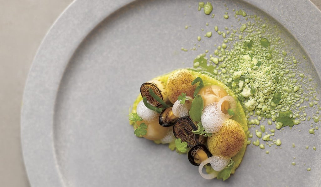 A dish called clams from Andre, Andre Chiang's restaurant in Singapore. Photo: Handout