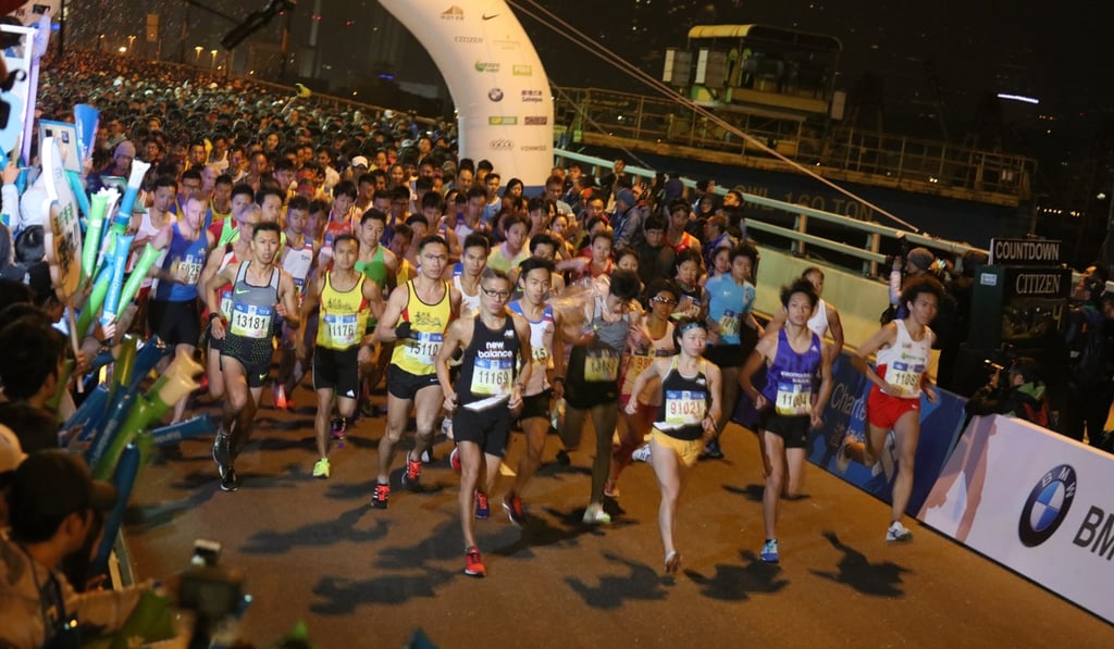 The race last year kicks off near Fortress Hill on Hong Kong Island. Photo: Felix Wong
