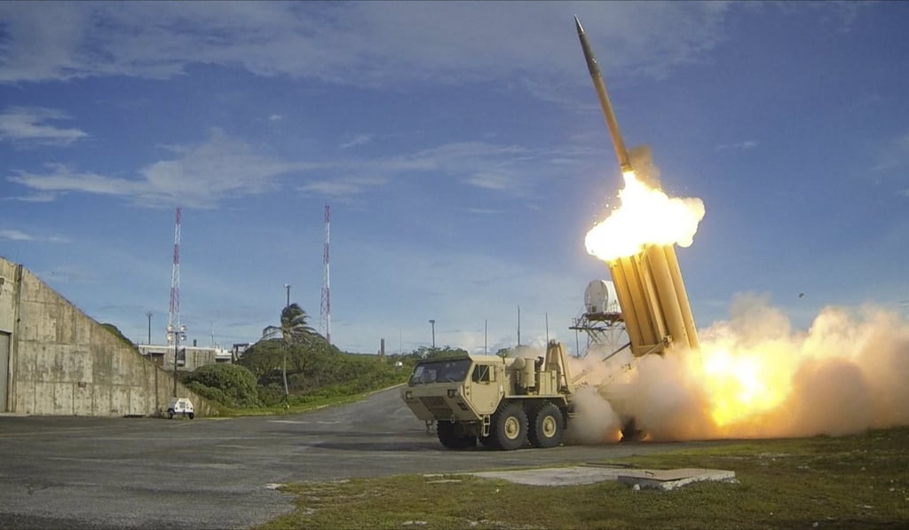 The United States’ Terminal High Altitude Area Defence (THAAD) missile system was set up in South Korea in response to North Korea’s nuclear provocations. Photo: EPA