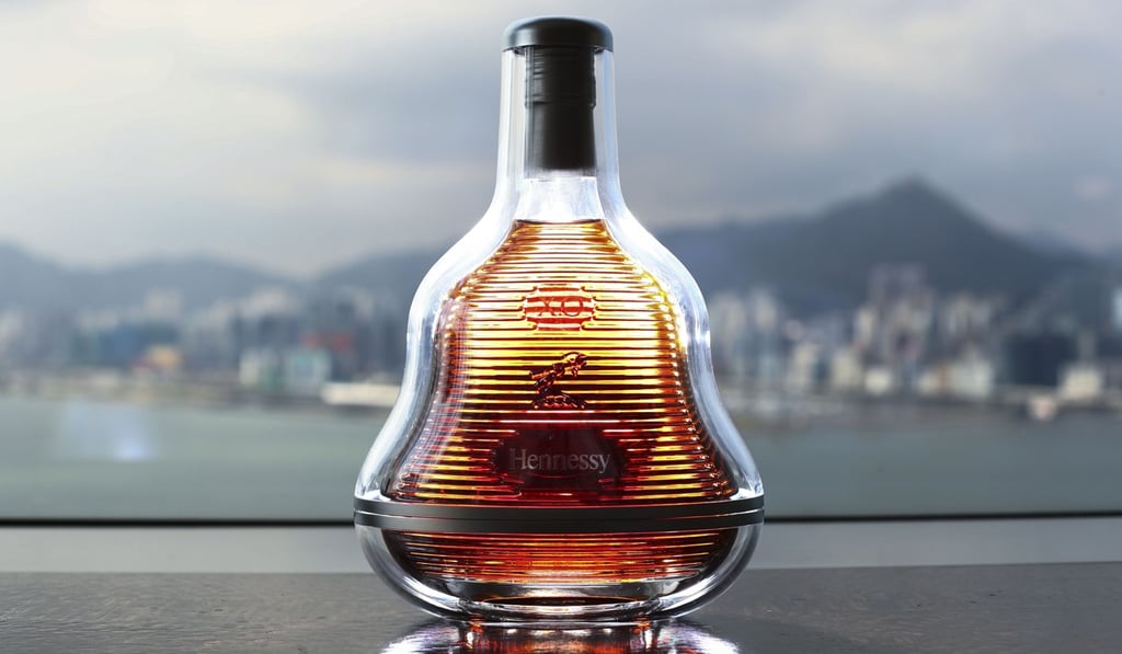 A limited edition of Hennessy’s XO bottle in Hong Kong. Photo: Nora Tam