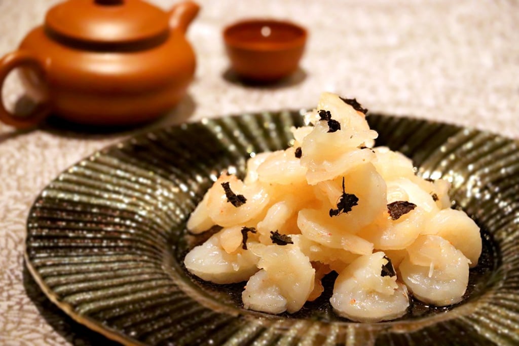 The Regal Court’s sauté crystal shrimps.