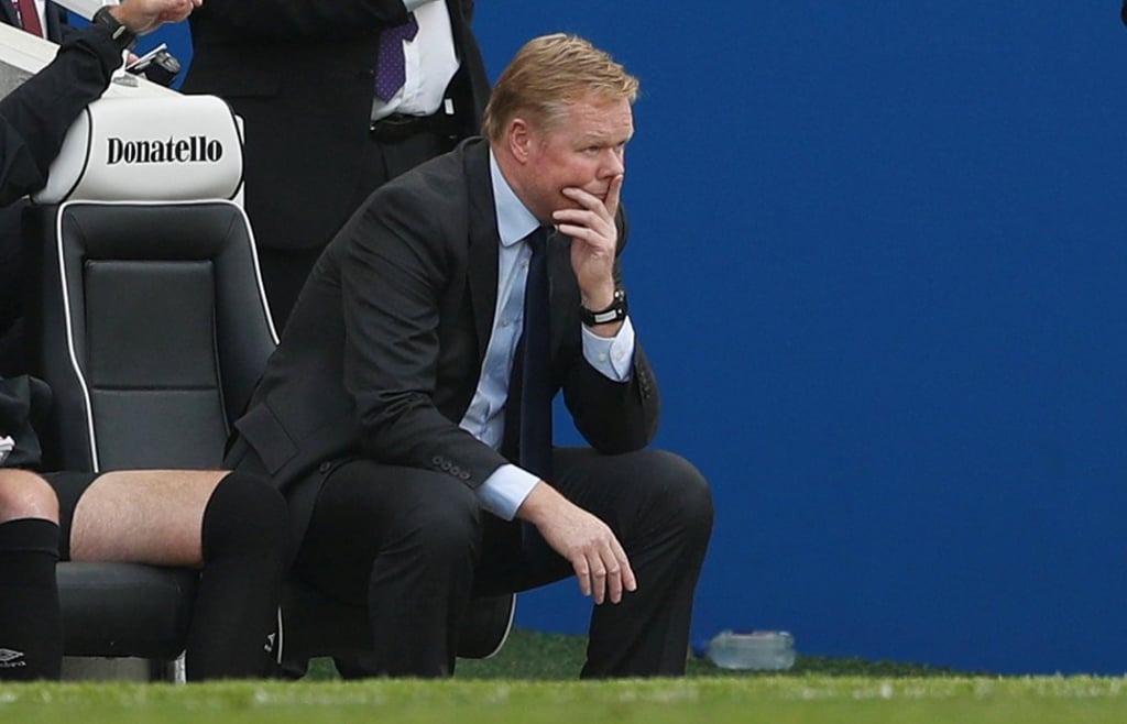Everton manager Ronald Koeman may have been handed a lifeline by Rooney’s equaliser. Photo: Reuters