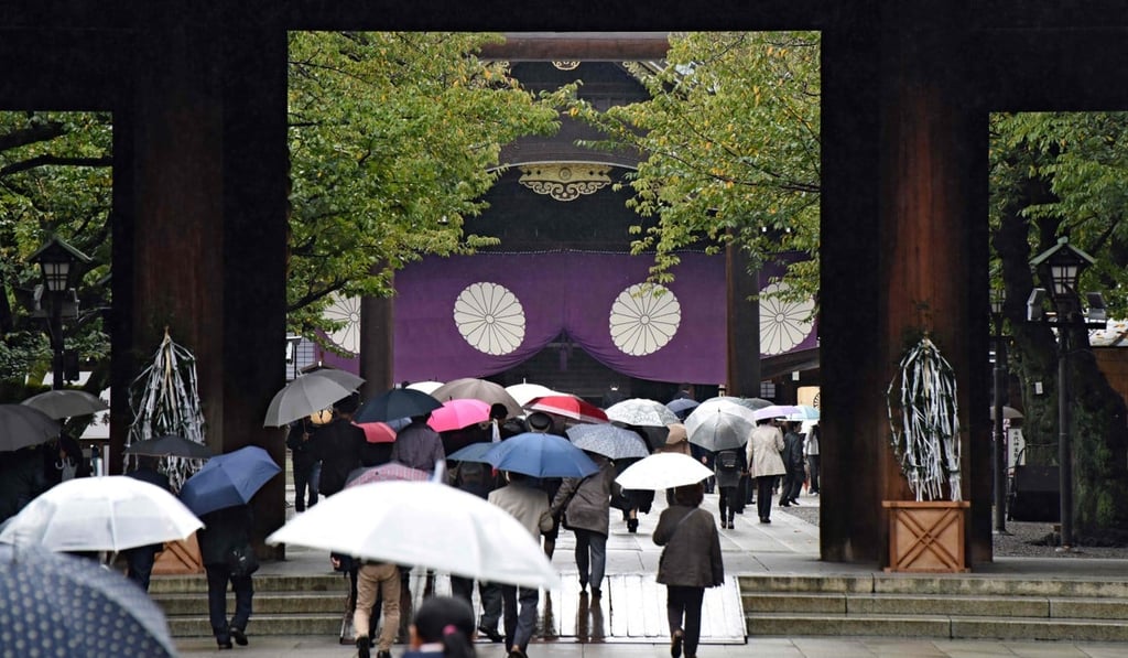 People visit the controversial Yasukuni Shrine in Tokyo. Photo: AFP