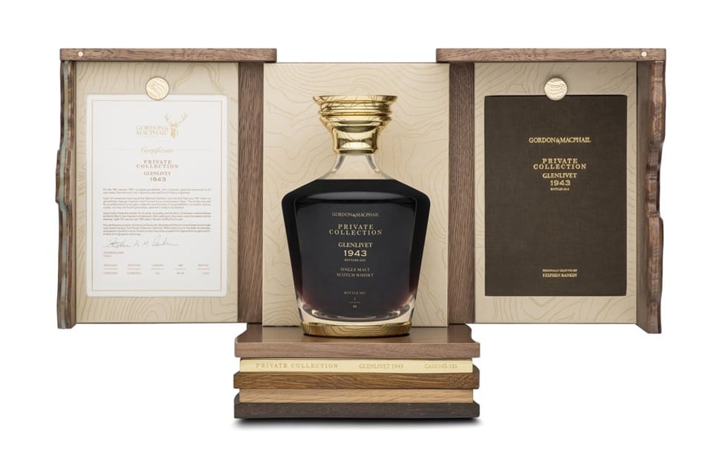 Each bottle of the Private Collection Glenlivet 1943 comes with a commemorative book, and is individually numbered with a certificate of authenticity. Photo: Paul Watt