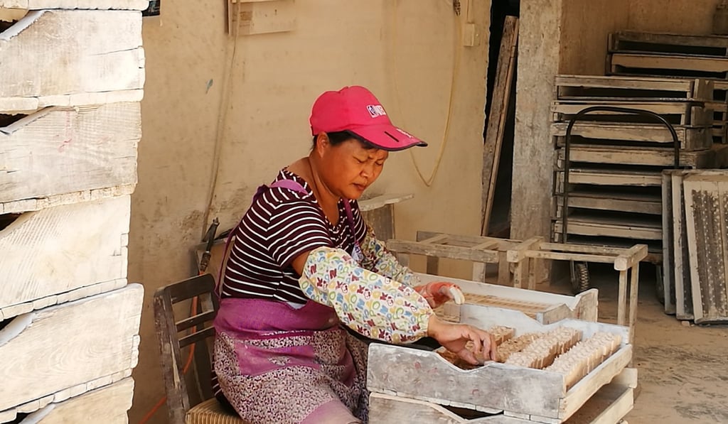 Local villagers living in Longjing town in Qingyuan, where there are several poverty villages can only earn about 1,700 yuan at nearby small private ceramics factories with poor working condition. Photo: He Huifeng