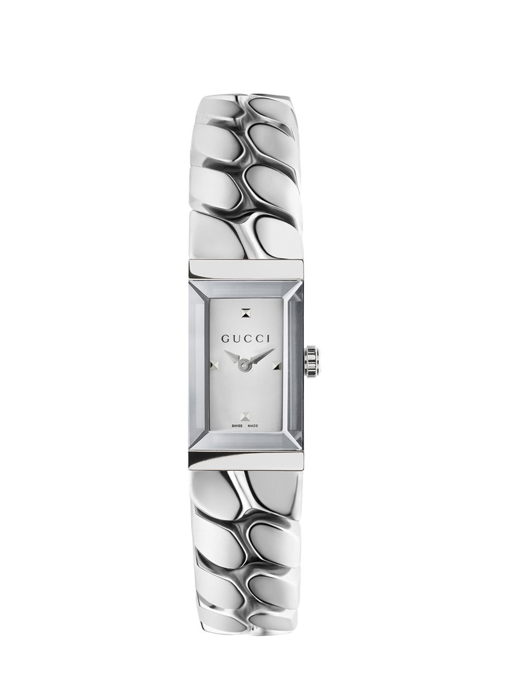 One model comes with a bold chain strap.