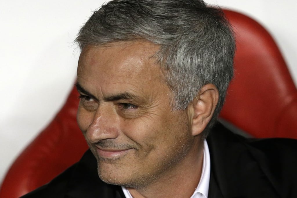 Manchester United coach Jose Mourinho made it three from three in the Champions League. Photo: AP