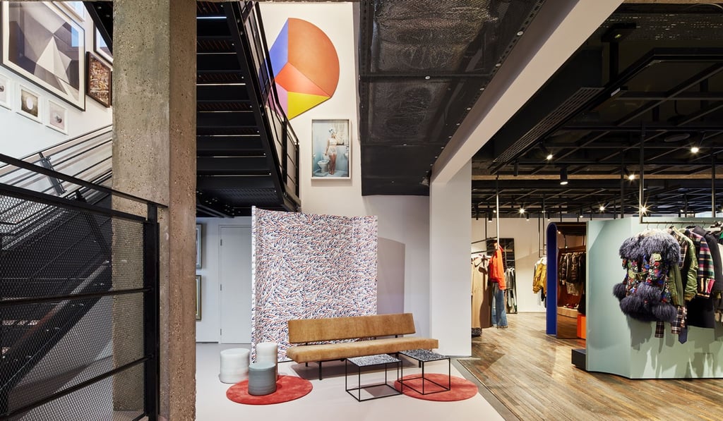 Browns East’s interior reflects the luxury store’s efforts to create a more engaging shopping environment.