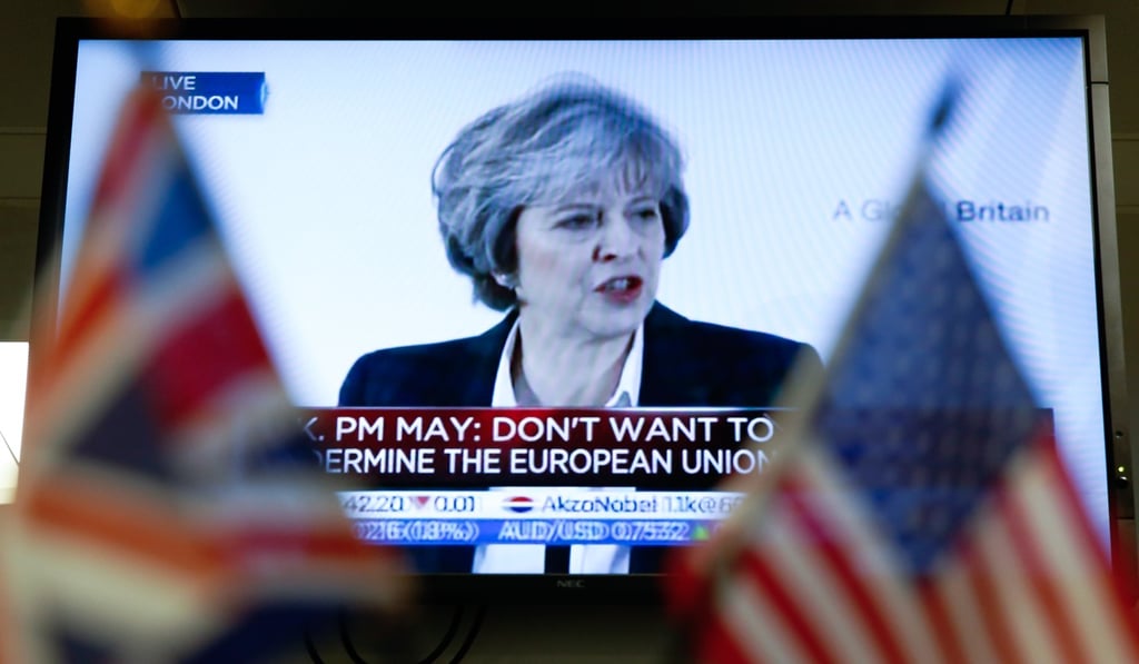 British Prime Minister Theresa May was faulted for a mishap-laden rallying speech to her Conservative Party. Photo: Bloomberg