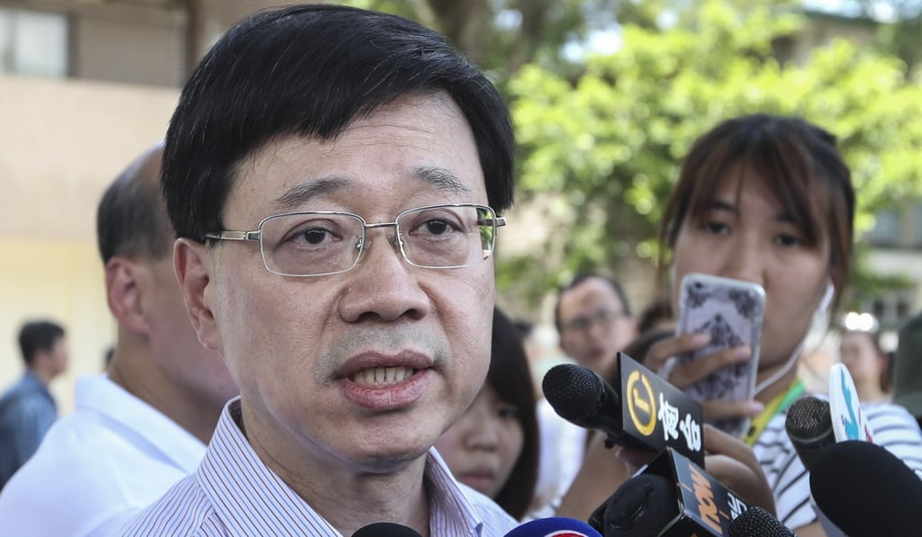 Secretary for Security John Lee Ka-chiu said the new unit started partial operation on July 1. Photo: Nora Tam