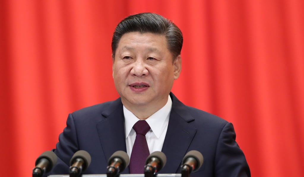 Chinese President Xi Jinping delivers a report to the 19th National Congress of the Communist Party. Photo: Xinhua/Ma Zhancheng