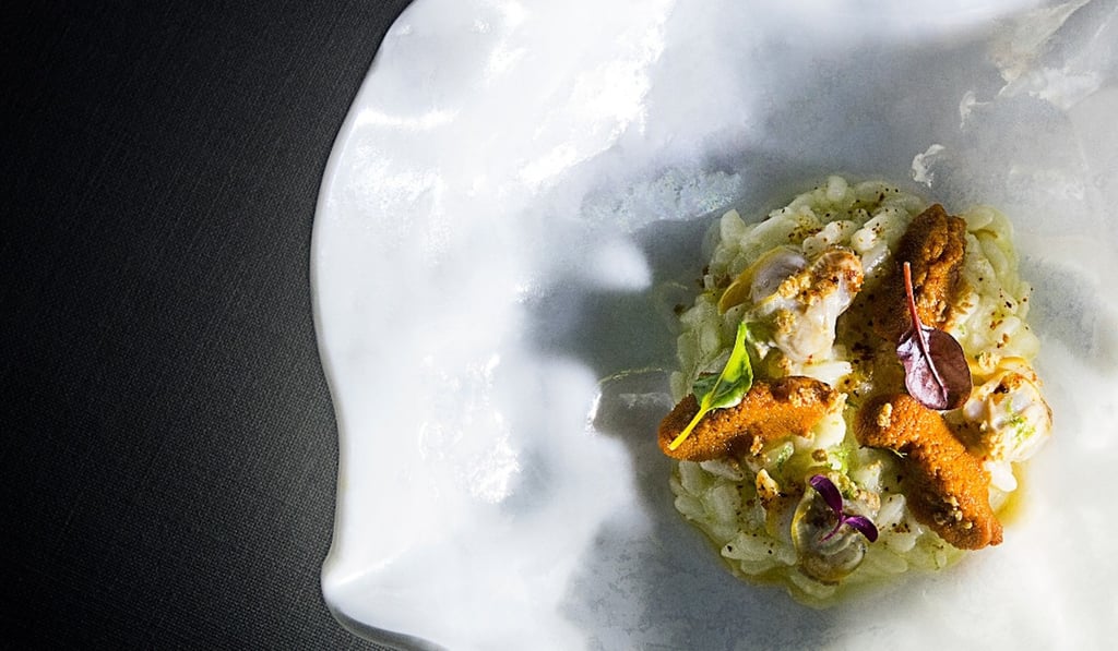 Sea urchin and white truffle risotto with Espelette pepper and cockles will be on the menu.