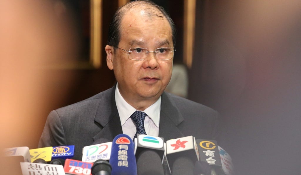 Chief Secretary Matthew Cheung Kin-chung. Photo: Felix Wong