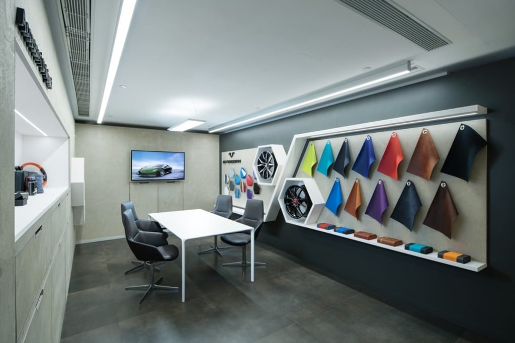 Lamborghini's new Hong Kong showroom in Wan Chai.
