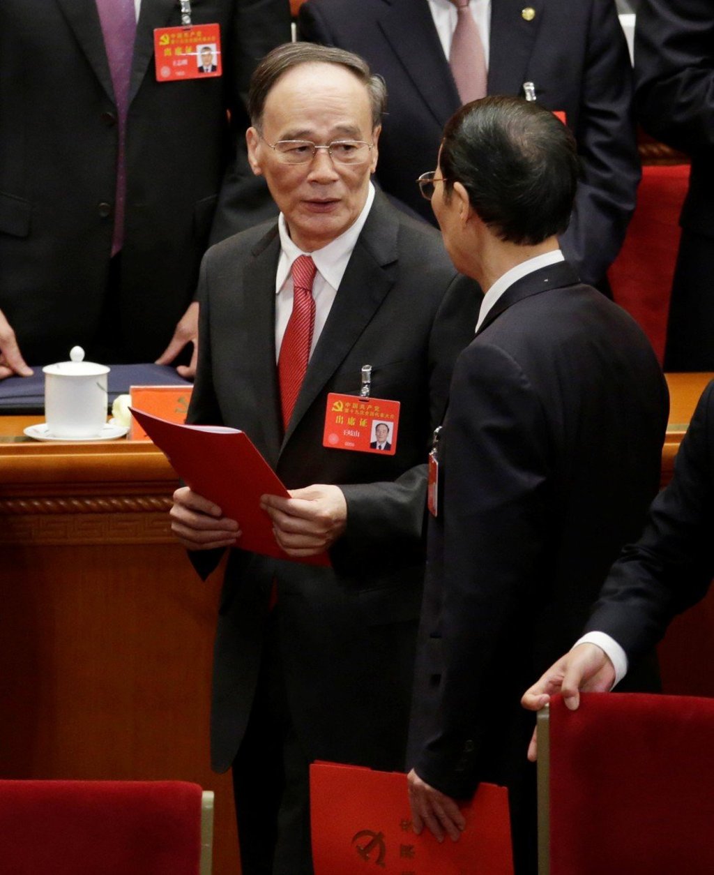 Wang Qishan made a suitably quiet exit from the stage on Tuesday. The 69-year-old veteran and public face of China’s long-running anti-graft campaign was making his final appearance as a member of the elite Politburo Standing Committee. Photo: Reuters