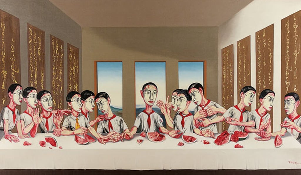 Zeng Fanzhi's 'The Last Supper' was sold for HK$180 million in 2013. Zeng Fanzhi's 'The Last Supper' was sold for HK$180 million in 2013.