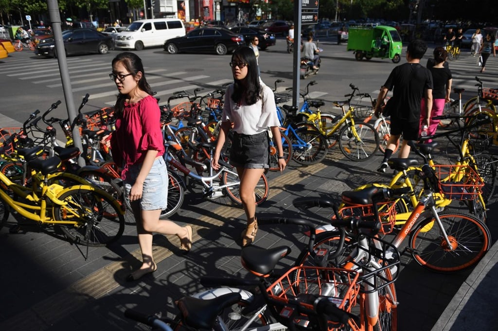 Cities such as Beijing and Shanghai have stopped bike-sharing companies from adding new bikes as they have become a public nuisance. Photo: Agence France-Presse