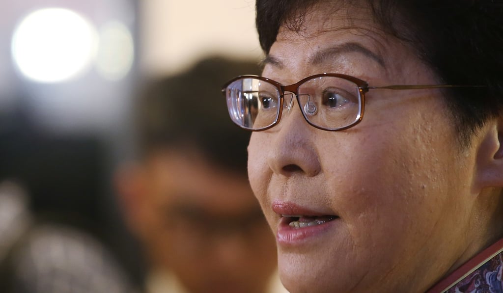 Carrie Lam has said the government guidance notes on post-office work apply to ‘any employment’. Photo: David Wong