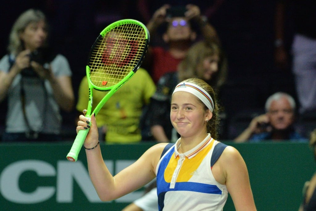 Ostapenko bowed out of the tournament with an impressive win. Photo: Xinhua