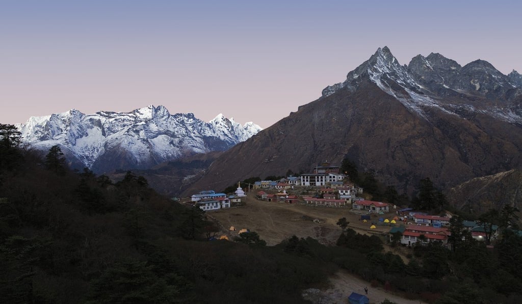 Camp Thyangboche in the Everest region of Nepal. Photo: Peter Walton and World Expeditions