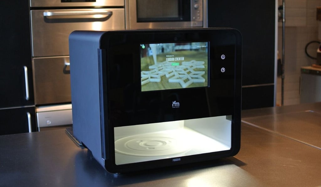 A Foodini 3D printer sits in a kitchen, Photo: Natural Machines A Foodini 3D printer sits in a kitchen, Photo: Natural Machines