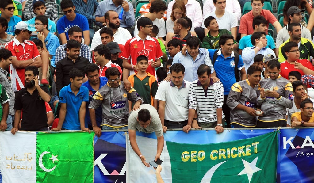 Pakistan supporters at the KARP Group Hong Kong Cricket Sixes 2012. Photo: Jonathan Wong