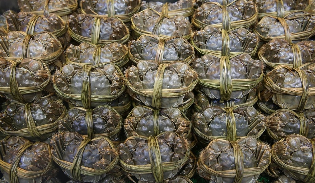 Old Sang Yang, one of Hong Kong’s biggest traders of the crabs. Photo: Sam Tsang