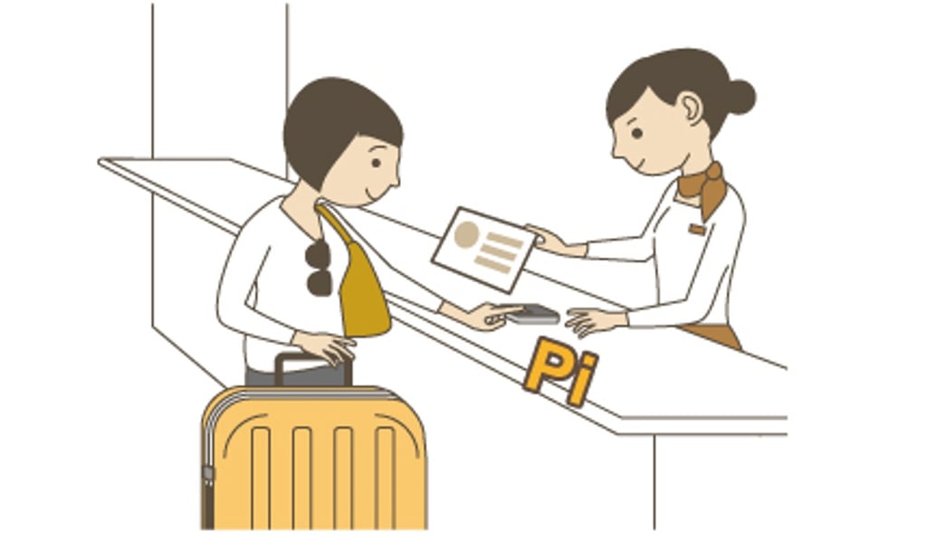 An illustration of the ‘Touch & Pay’ fingerprint authentication system.