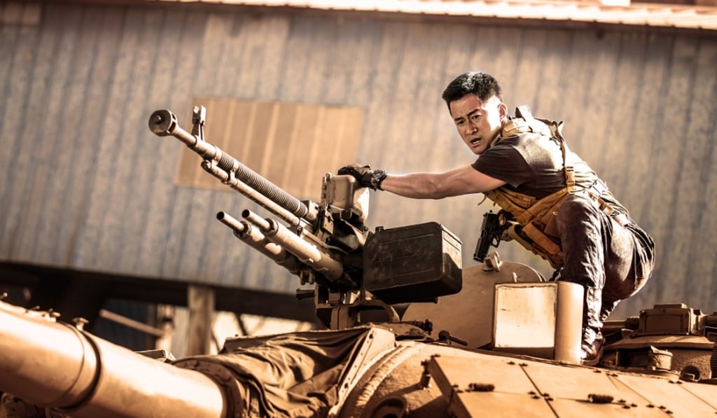 Wu Jing in Wolf Warrior 2.
