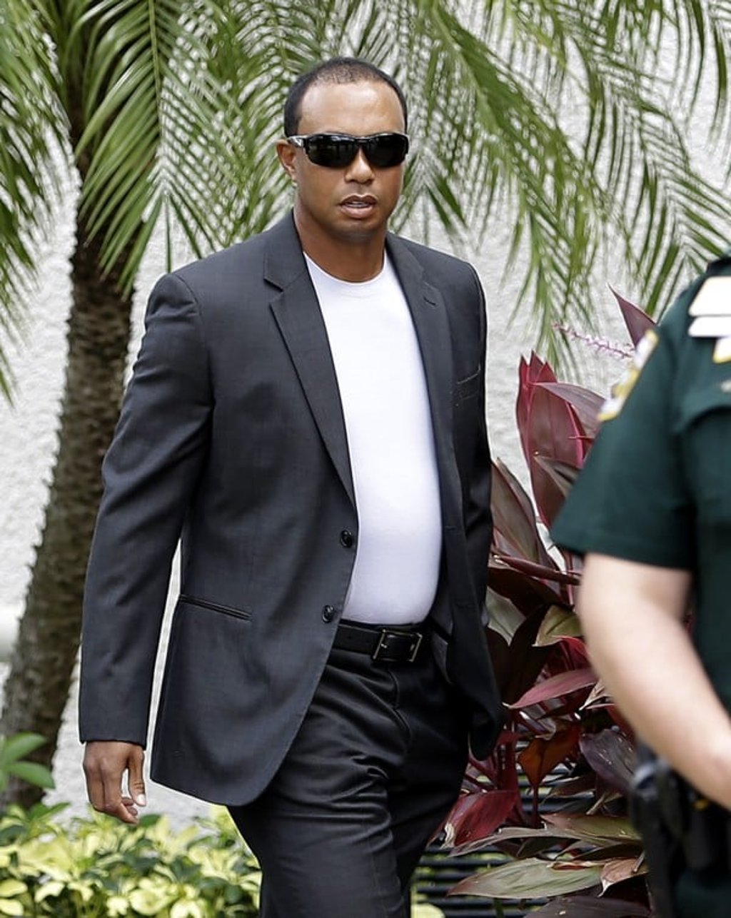 Tiger Woods arrives for his court appearance. Photo: AP