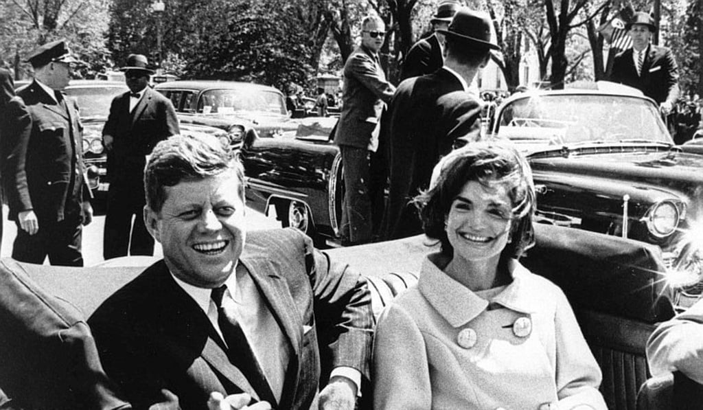 John F. Kennedy and first lady Jacqueline Kennedy in 1961. Photo: EPA
