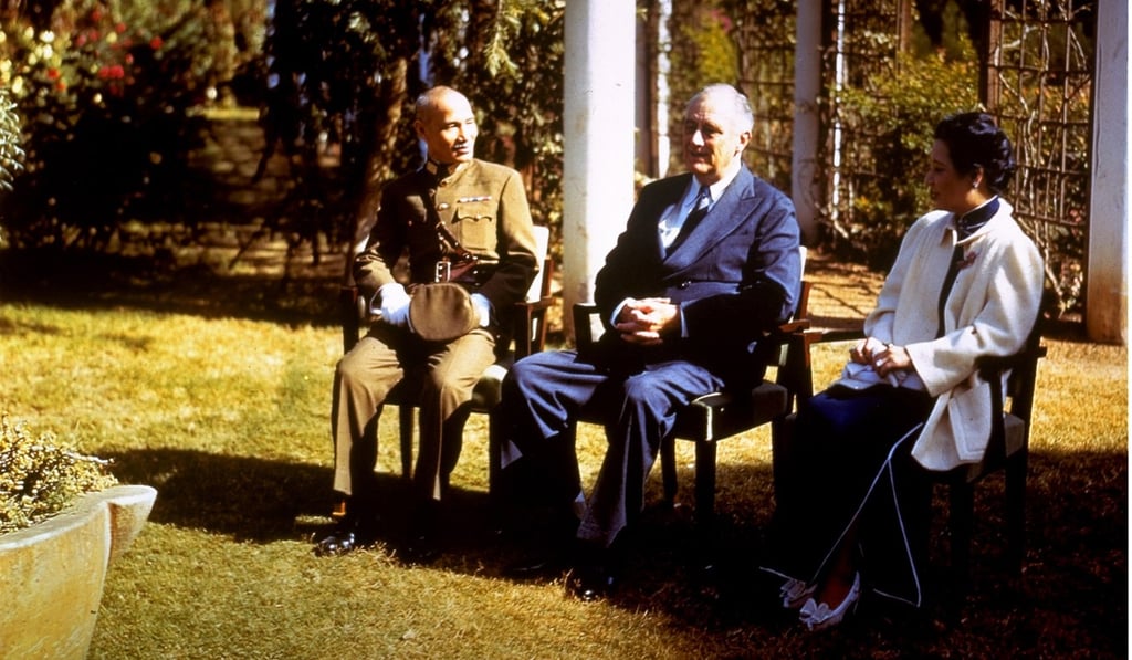 US president Franklin D. Roosevelt (centre) with Chiang Kai-shek and his American-educated wife, Soong Mei-ling, during the Cairo Conference in Egypt in 1943. Photo: AP
