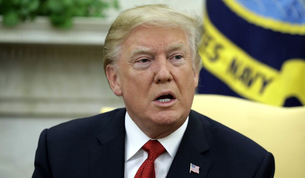 US President Donald Trump congratulated Xi Jinping on his “extraordinary elevation” at the 19th party congress. Photo: AP US President Donald Trump congratulated Xi Jinping on his “extraordinary elevation” at the 19th party congress. Photo: AP